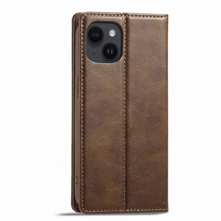 For iPhone 14 Plus LC.IMEEKE RFID Anti-theft Leather Phone Case