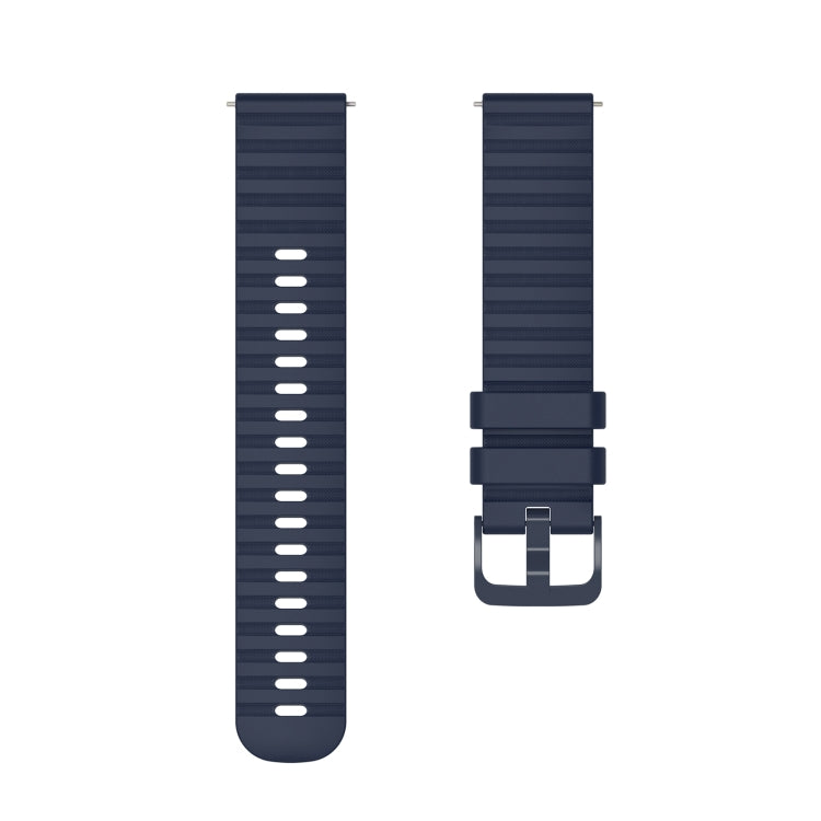 22mm Universal Wave Pockmark Texture Silicone Watch Band