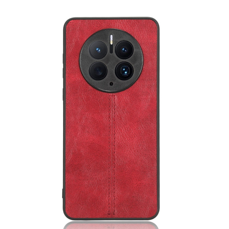 For Huawei Mate 50 Pro Sewing Cow Pattern Skin PC + PU + TPU Case
