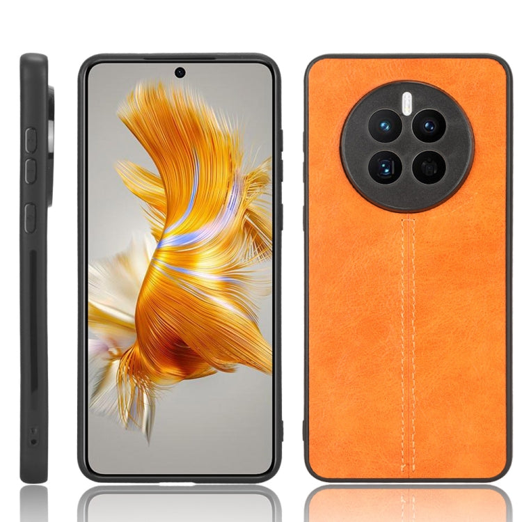 For Huawei Mate 50 Sewing Cow Pattern Skin PC + PU + TPU Case