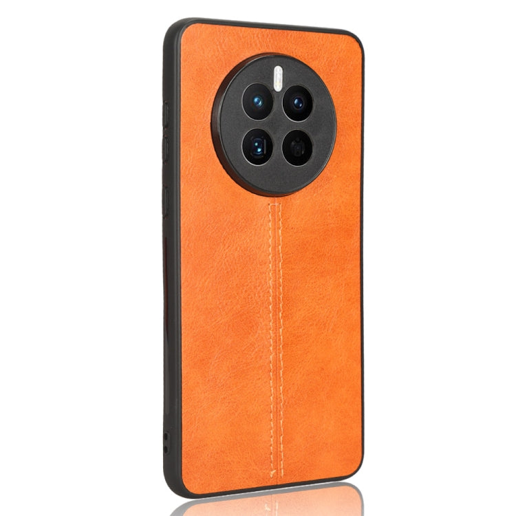 For Huawei Mate 50 Sewing Cow Pattern Skin PC + PU + TPU Case