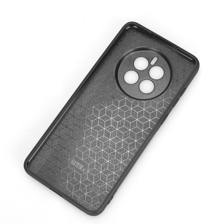 For Huawei Mate 50 Sewing Cow Pattern Skin PC + PU + TPU Case