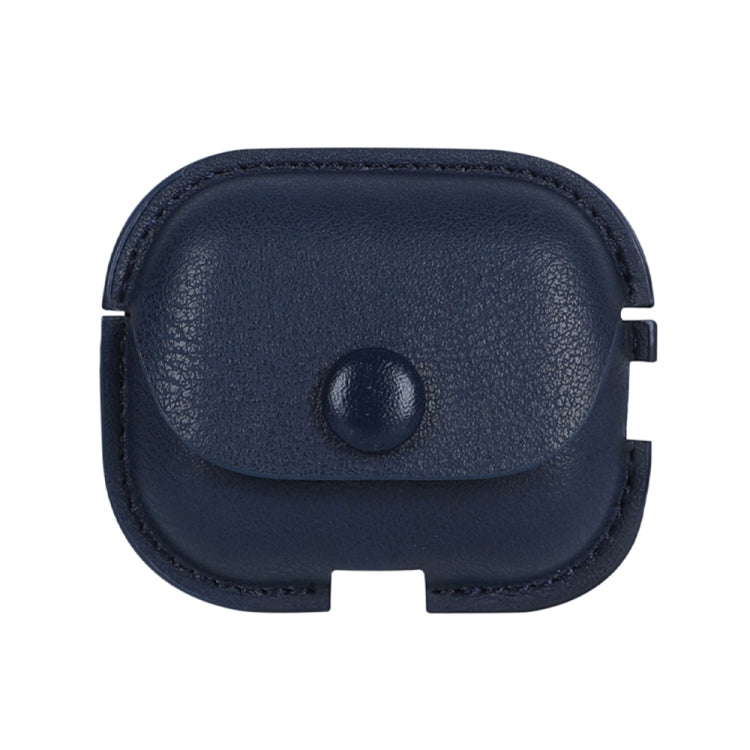 For AirPods Pro 2 Litchi Texture PU Leather Earphone Protective Case with Hook