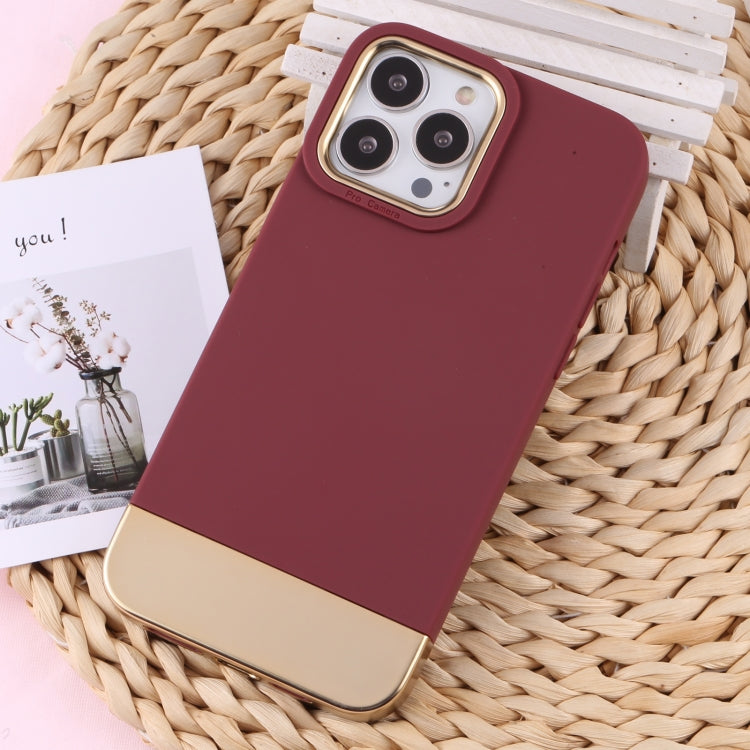 For iPhone 14 Pro TPU + Electroplated PC Phone Case
