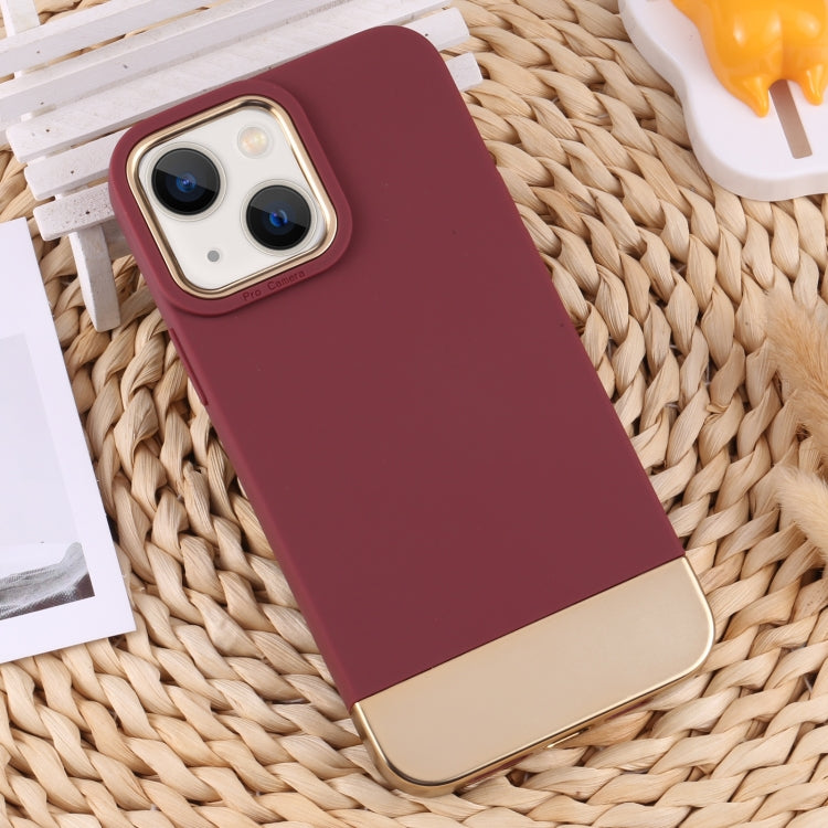 For iPhone 14 TPU + Electroplated PC Phone Case