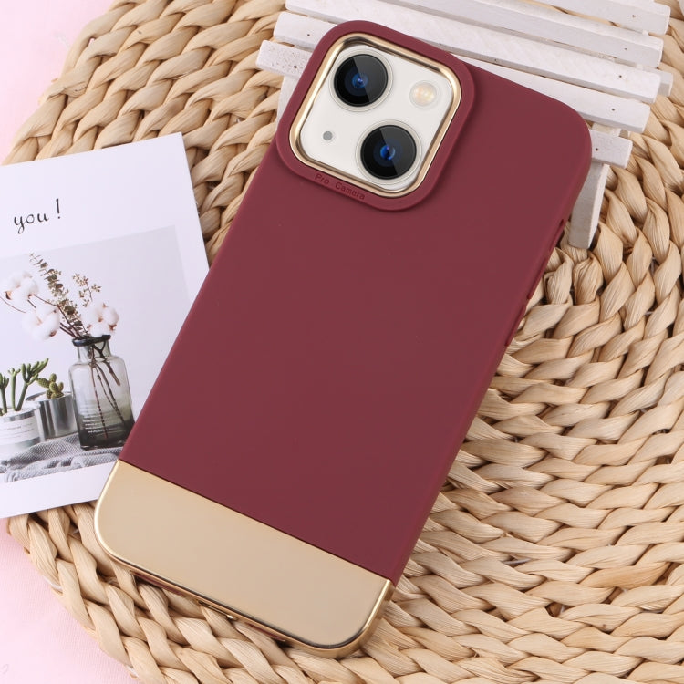 For iPhone 14 TPU + Electroplated PC Phone Case