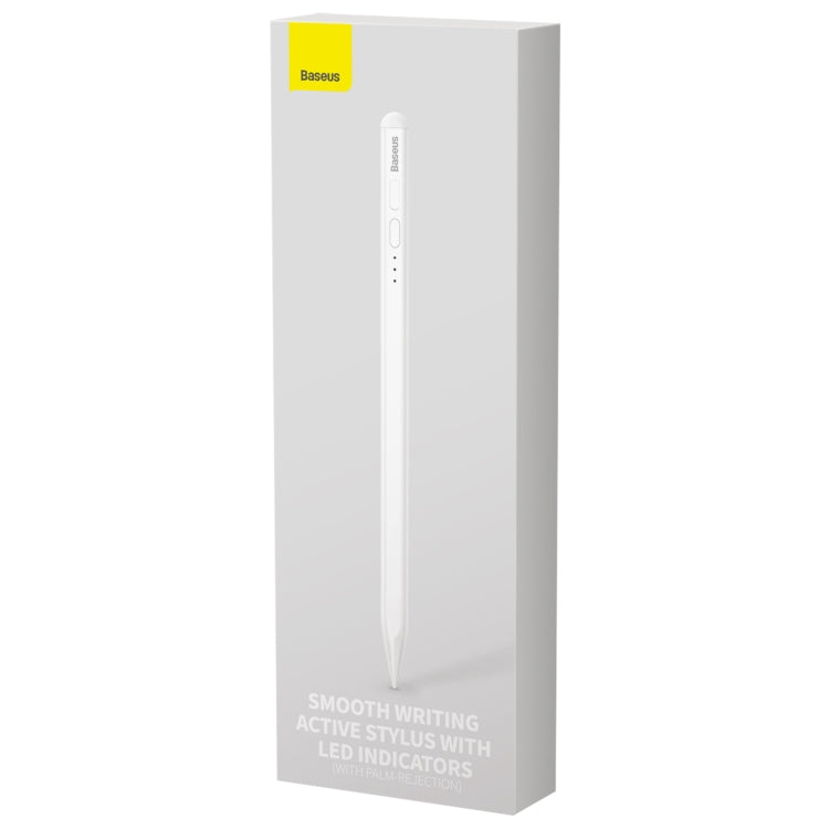 Baseus SXBC040102 LED Indicators Smooth Capacitive Writing Stylus, Active Version(White)