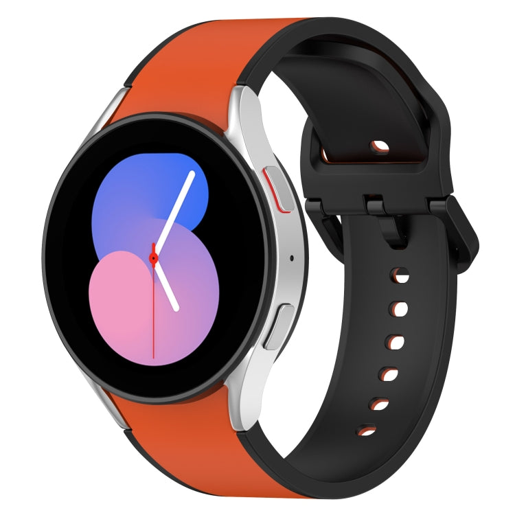 For Samsung Galaxy Watch5 40mm / 44mm Two-color Silicone Watch Band
