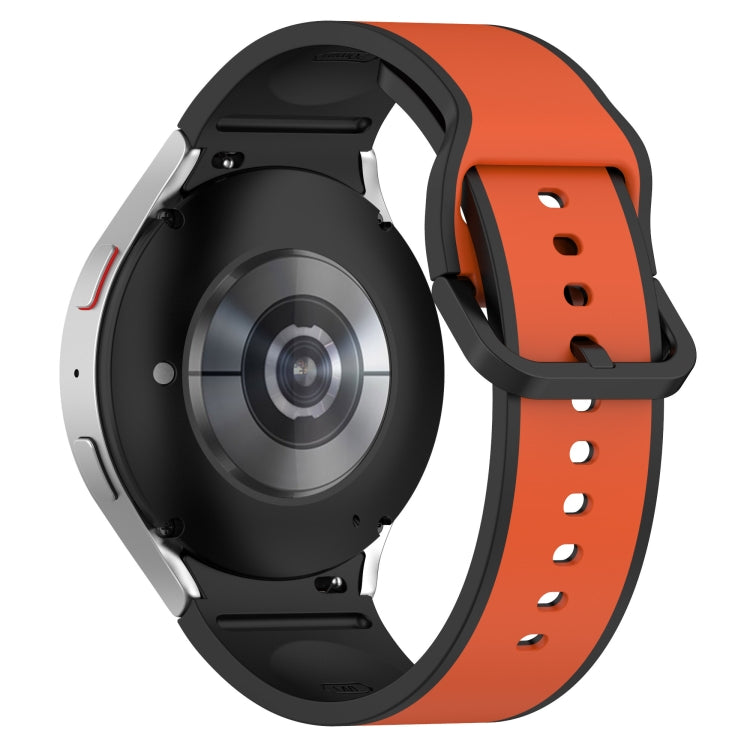 For Samsung Galaxy Watch5 40mm / 44mm Two-color Silicone Watch Band