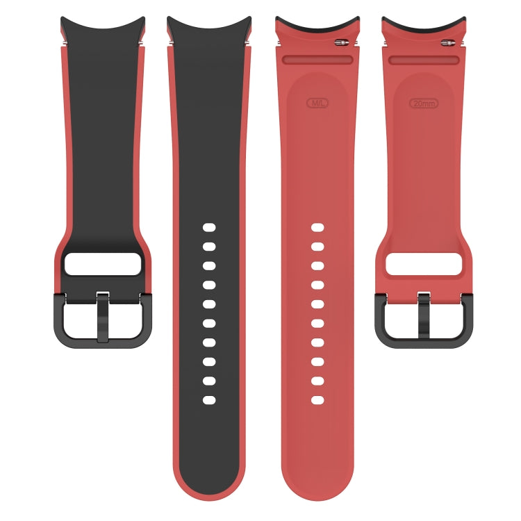 For Samsung Galaxy Watch5 40mm / 44mm Two-color Silicone Watch Band