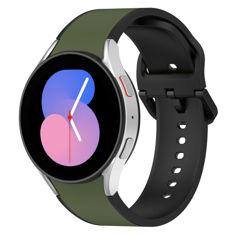 For Samsung Galaxy Watch5 40mm / 44mm Two-color Silicone Watch Band