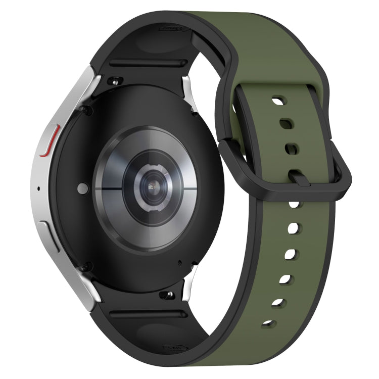 For Samsung Galaxy Watch5 40mm / 44mm Two-color Silicone Watch Band