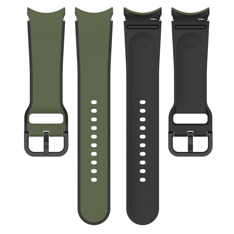 For Samsung Galaxy Watch5 40mm / 44mm Two-color Silicone Watch Band