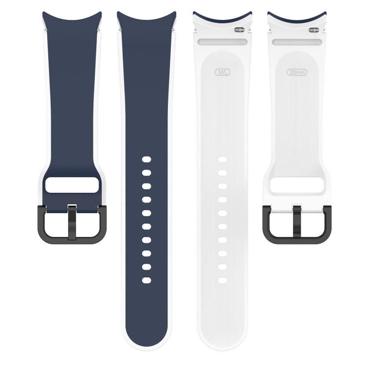 For Samsung Galaxy Watch5 40mm / 44mm Two-color Silicone Watch Band