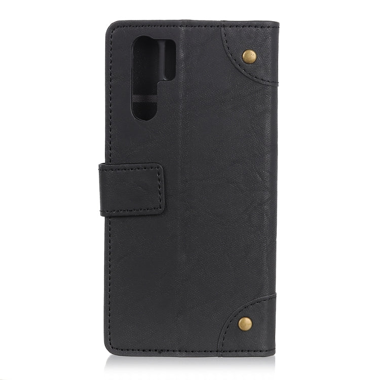 For Huawei Nova 7 SE / P40 LITE 5G Copper Buckle Retro Crazy Horse Texture Horizontal Flip Leather Case with Holder & Card Slots & Wallet
