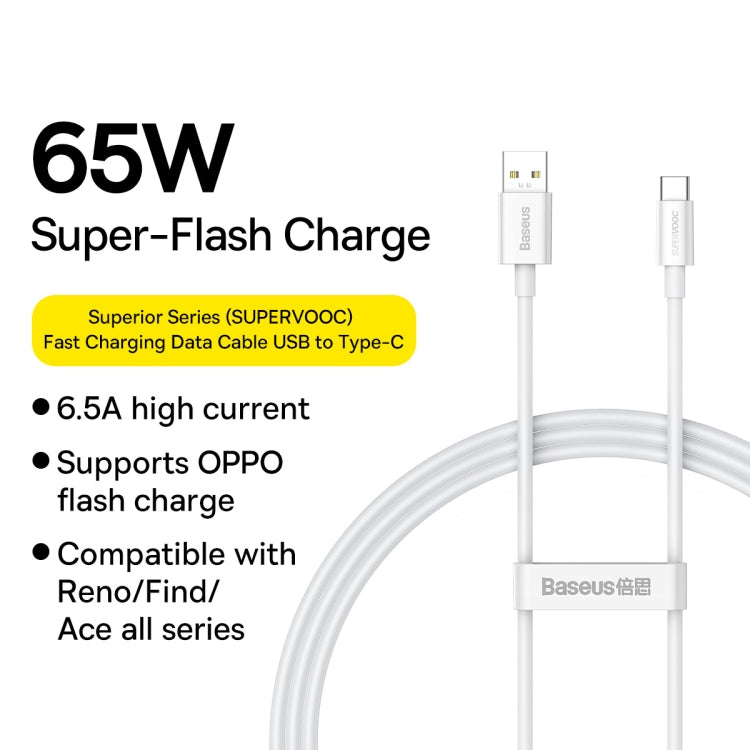 Baseus 1m USB to USB-C / Type-C 65W Flash Charging Data Cable