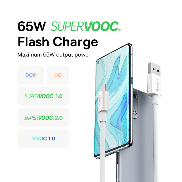 Baseus 1m USB to USB-C / Type-C 65W Flash Charging Data Cable
