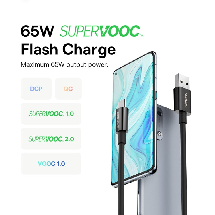 Baseus 2m USB to USB-C / Type-C 65W Flash Charging Data Cable