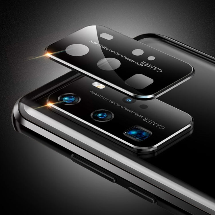 For Huawei P40 Pro Shockproof Double-sided Tempered Glass Magnetic Attraction Case with Camera Lens Protector Cover