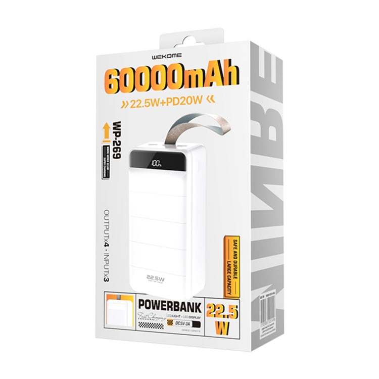 WEKOME WP-269 Minre Series 22.5W 60000mAh Fast Charge Power Bank