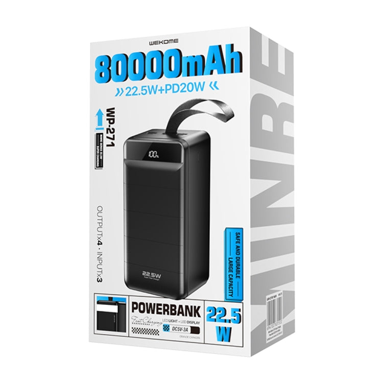WEKOME WP-271 Minre Series 22.5W 80000mAh Fast Charge Power Bank