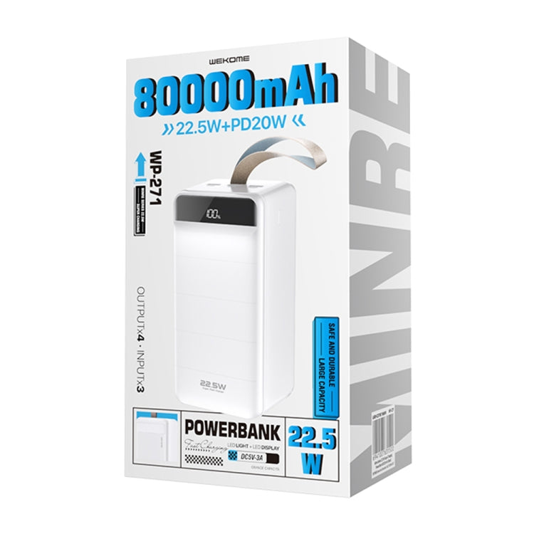 WEKOME WP-271 Minre Series 22.5W 80000mAh Fast Charge Power Bank