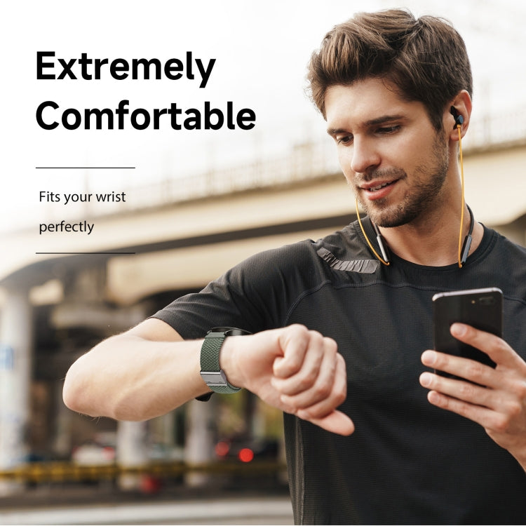 For Samsung Watch DUX DUCIS 20mm Braided Nylon Elastic Watch Band