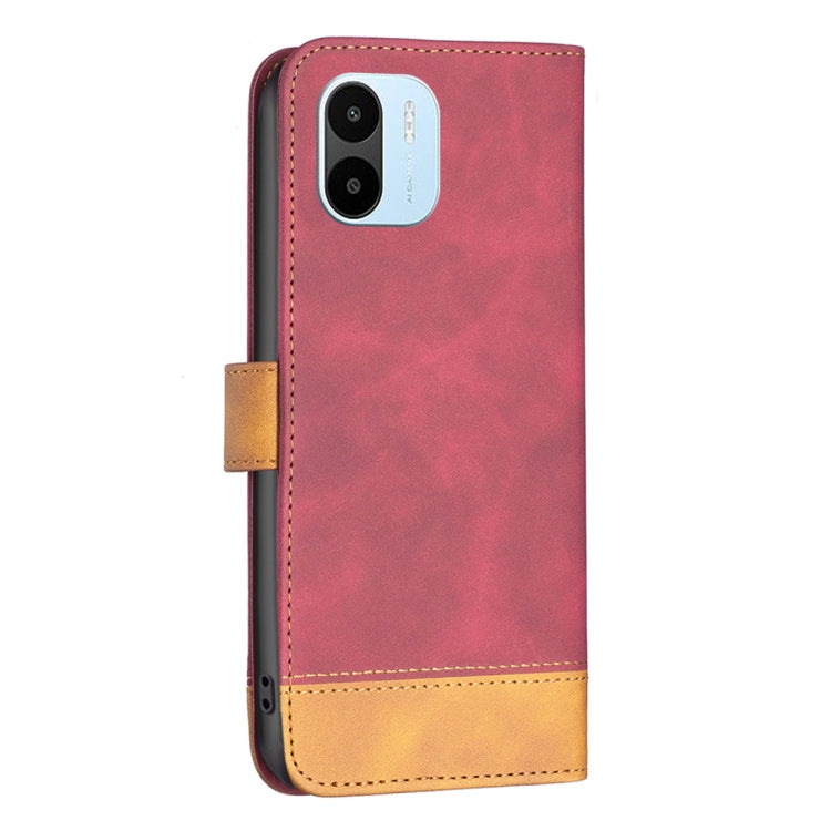 For Xiaomi Redmi A1/A1+ BF11 Color Matching Skin Feel Leather Phone Case