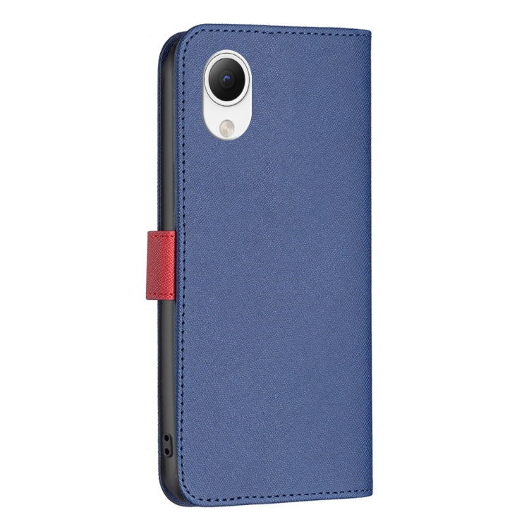 For Samsung Galaxy A23e 5G BF13 Color Matching Cross Texture Leather Phone Case