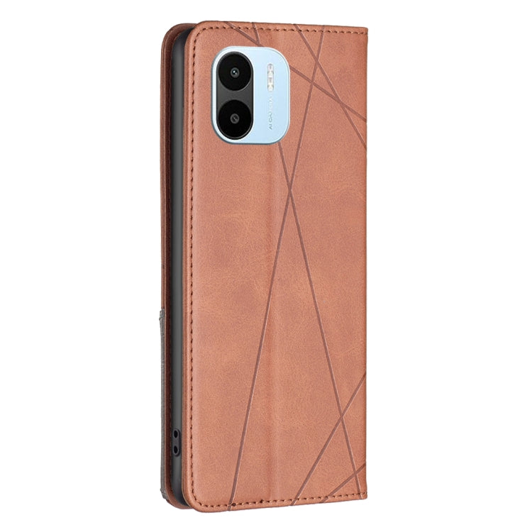 For Xiaomi Redmi A1/Redmi A1+ Prismatic Invisible Magnetic Leather Phone Case