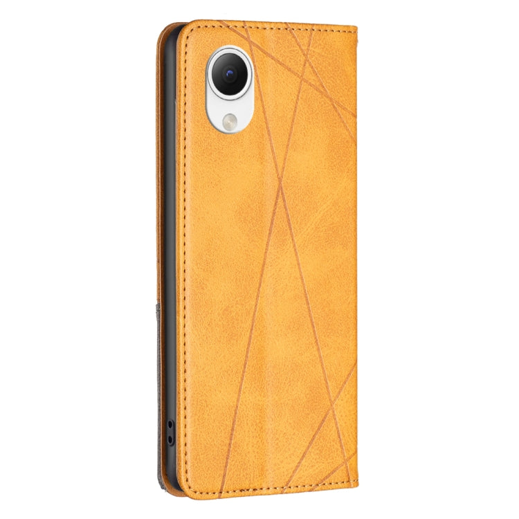 For Samsung Galaxy A23e 5G Prismatic Invisible Magnetic Leather Phone Case
