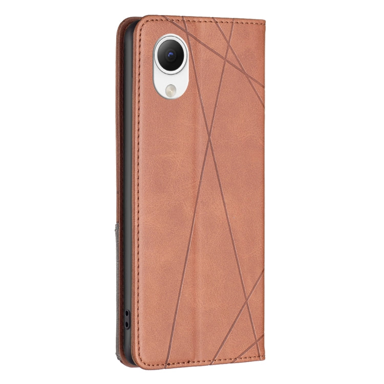For Samsung Galaxy A23e 5G Prismatic Invisible Magnetic Leather Phone Case