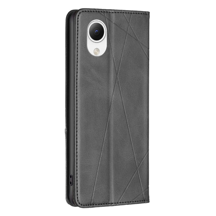 For Samsung Galaxy A23e 5G Prismatic Invisible Magnetic Leather Phone Case
