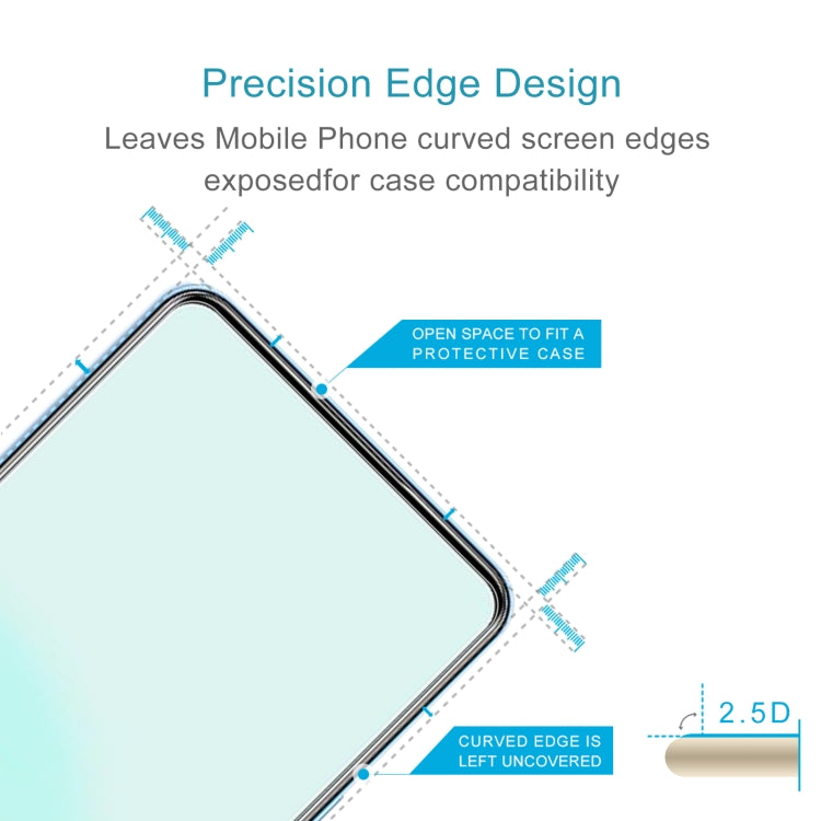 For ZTE Axon 30S 50pcs 0.26mm 9H 2.5D Tempered Glass Film