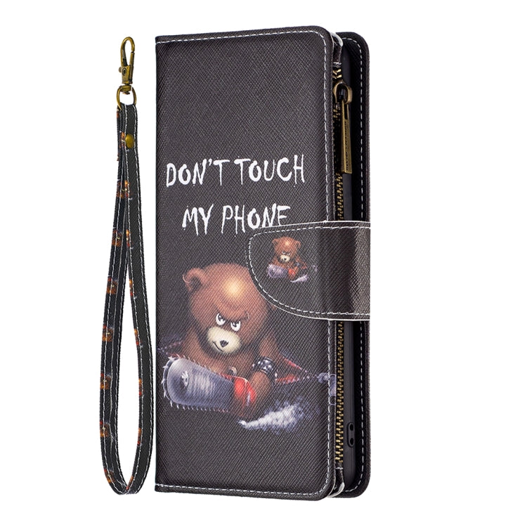 For Samsung Galaxy A23e 5G Colored Drawing Pattern Zipper Phone Leather Case