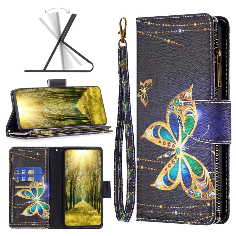 For Samsung Galaxy A23e 5G Colored Drawing Pattern Zipper Phone Leather Case