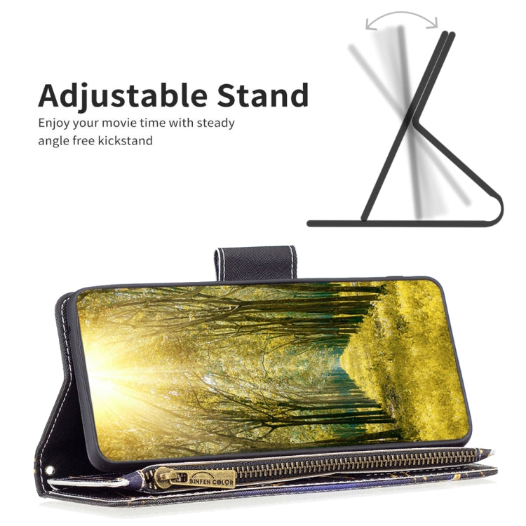 For Samsung Galaxy A23e 5G Colored Drawing Pattern Zipper Phone Leather Case