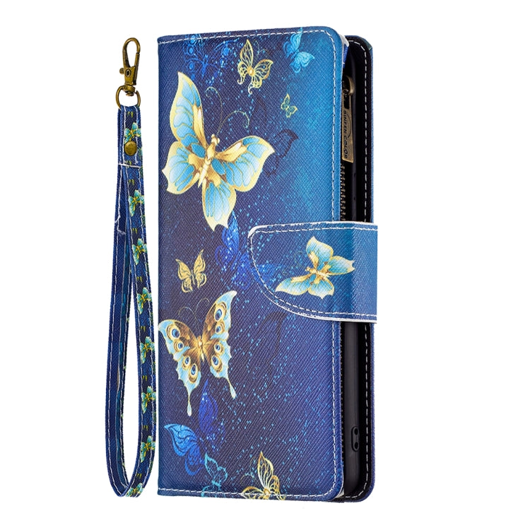 For Samsung Galaxy A23e 5G Colored Drawing Pattern Zipper Phone Leather Case