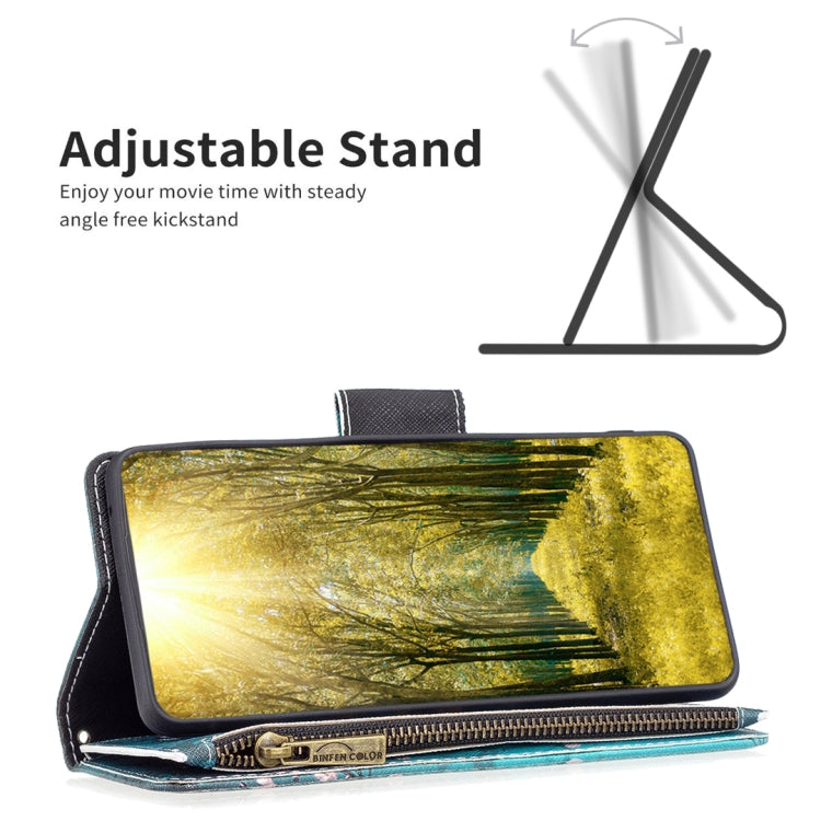 For Samsung Galaxy A23e 5G Colored Drawing Pattern Zipper Phone Leather Case
