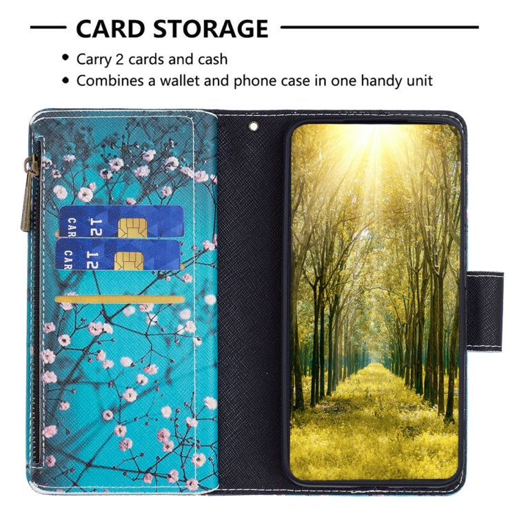 For Samsung Galaxy A23e 5G Colored Drawing Pattern Zipper Phone Leather Case