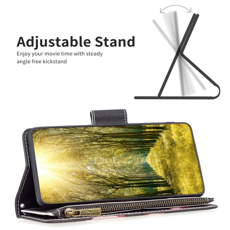 For Samsung Galaxy A23e 5G Colored Drawing Pattern Zipper Phone Leather Case
