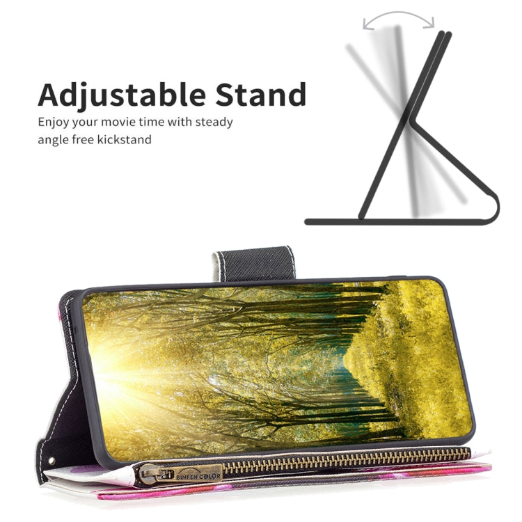 For Samsung Galaxy A23e 5G Colored Drawing Pattern Zipper Phone Leather Case
