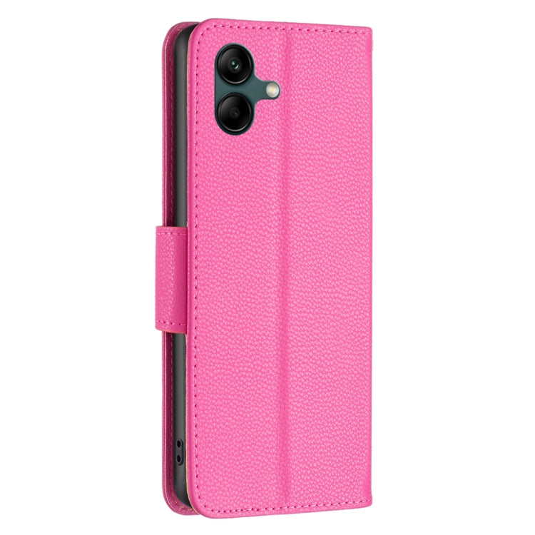 For Samsung Galaxy A04 4G Litchi Texture Pure Color Leather Phone Case