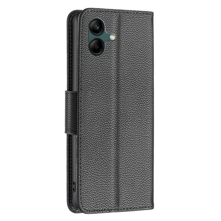 For Samsung Galaxy A04 4G Litchi Texture Pure Color Leather Phone Case