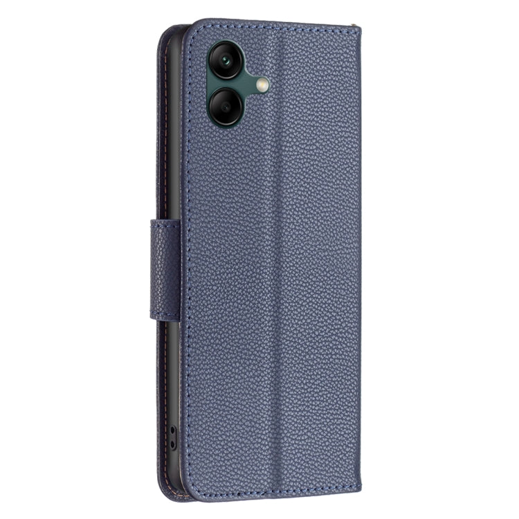 For Samsung Galaxy A04 4G Litchi Texture Pure Color Leather Phone Case