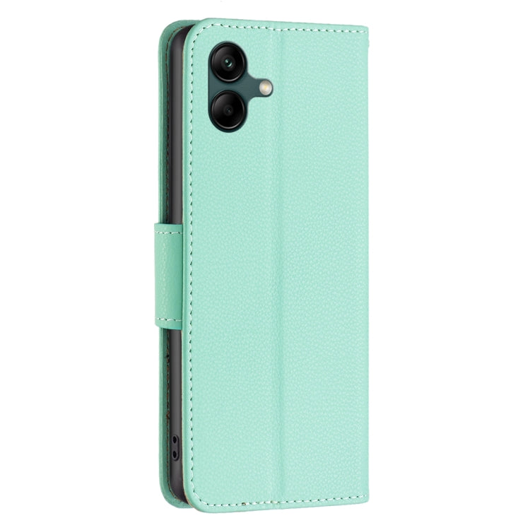 For Samsung Galaxy A04 4G Litchi Texture Pure Color Leather Phone Case