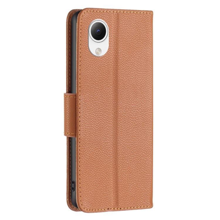 For Samsung Galaxy A23e 5G Litchi Texture Pure Color Leather Phone Case