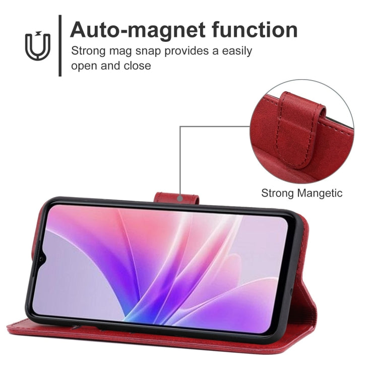 For OPPO A77s Leather Phone Case