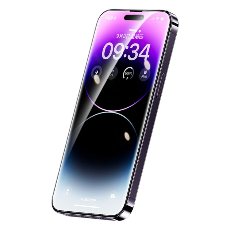 For iPhone 14 Pro Max Benks V Pro+ Series Full Coverage Dust-proof Net HD Tempered Glass Film