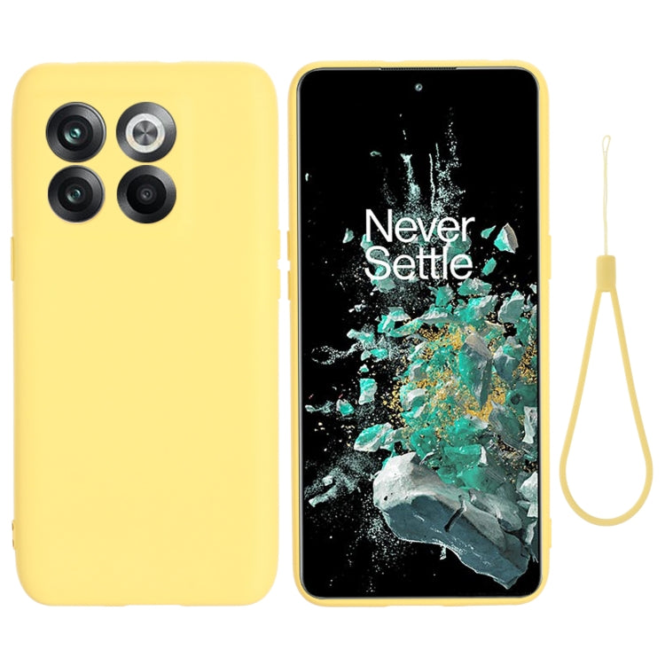 For OnePlus 10T 5G / ACE Pro Pure Color Liquid Silicone Shockproof Phone Case